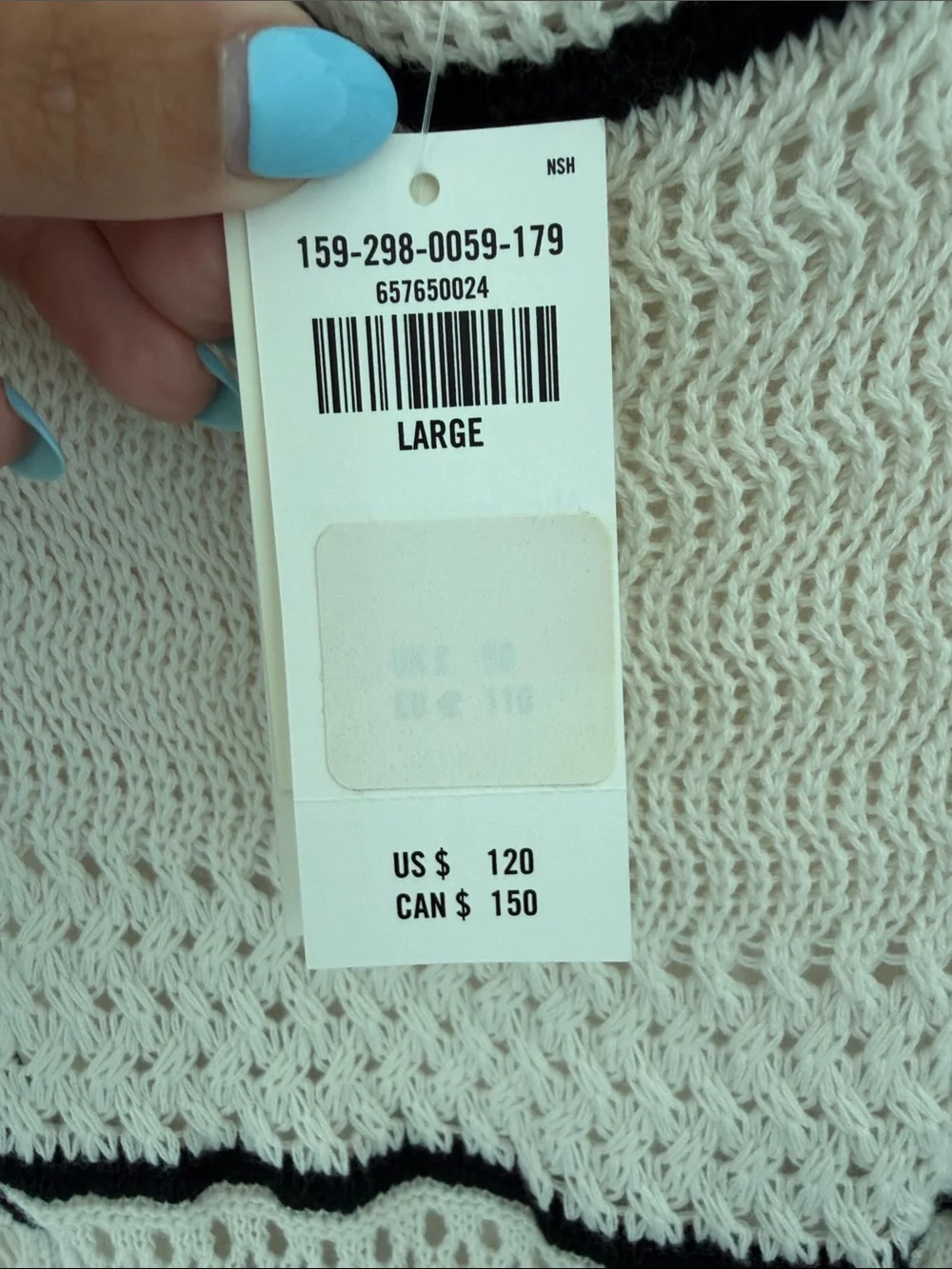 Abercrombie & Fitch Cream Maxi Dress with Black Trim